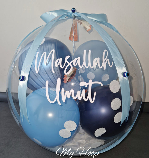 Ballon gefüllt | blau